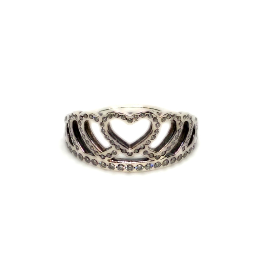 Pandora 925 Sterling Tiara Ring